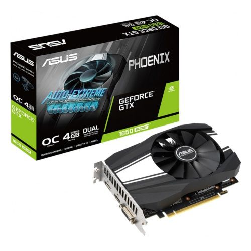 Видеокарта PCI-E ASUS GeForce GTX 1650 Super PHOENIX OC (PH-GTX1650S-O4G) GeForce GTX 1650 Super PHOENIX OC (PH-GTX1650S-O4G) - фото 1