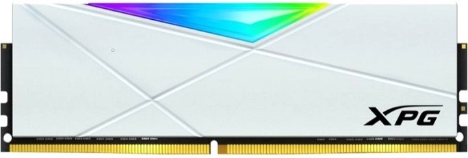 Модуль памяти DDR4 8GB ADATA AX4U32008G16A-SW50 XPG SPECTRIX D50 RGB white PC4-25600 3200MHz CL16 1.35V - фото 1