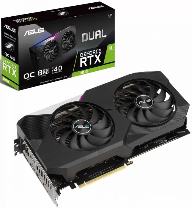 ASUS GeForce RTX 3070 DUAL OC (DUAL-RTX3070-O8G-V2)