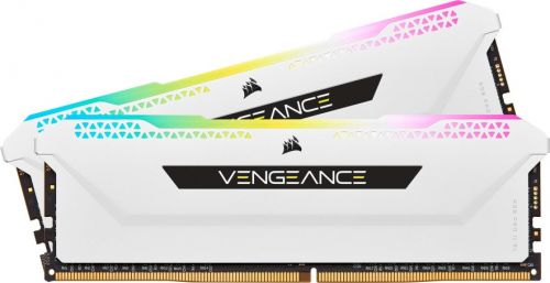 Модуль памяти DDR4 32GB (2*16GB) Corsair CMH32GX4M2E3200C16W VENGEANCE RGB PRO SL white PC4-25600 32