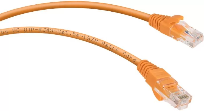 Cabeus PC-UTP-RJ45-Cat.5e-0.5m-OR-LSZH