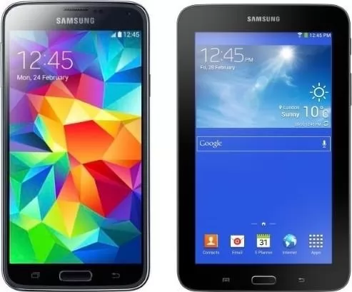 Samsung смартфон Galaxy S5 G900F black + планшет Galaxy Tab 3 Lite Wi-Fi black