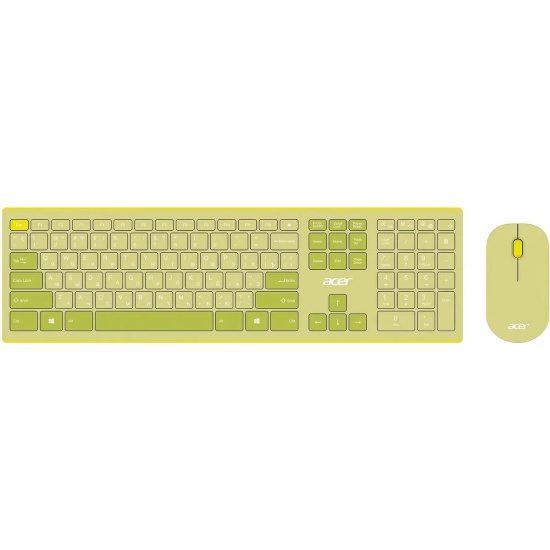 Клавиатура и мышь Wireless Acer OCC205 ZL.ACCEE.00E USB, yellow