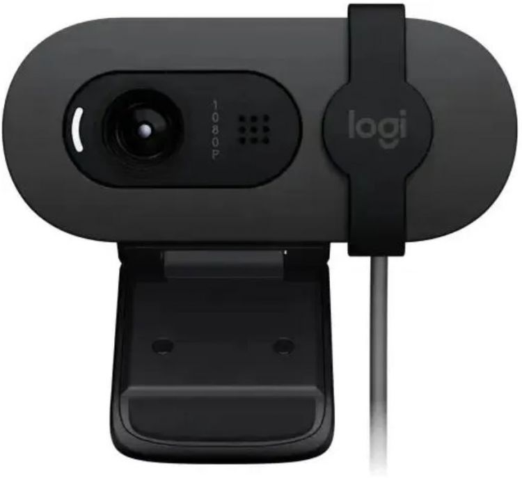 Веб-камера Logitech HD Webcam Brio 90 960-001581 графитовый 2Mpix (1920x1080) USB Type-C с микрофоном