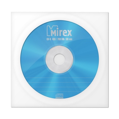 

Диск CD-R Mirex 204930 700 Mb, 48х, Standart, бум. конверт, 1шт, 204930