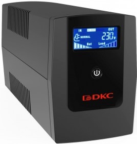 Источник бесперебойного питания DKC INFOLCD1500I линейно-интерактивный, Info, 1500VA/900W, 4xIEC C13, USB + RJ45, LCD, 2x8Aч, "RAM batt"