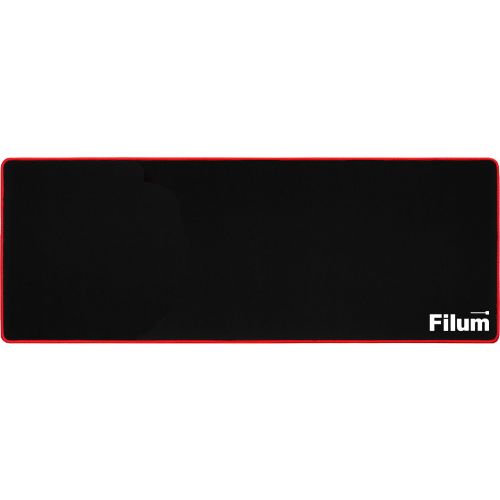 Коврик игровой для мыши Filum FL-MP-XL-GAME черный, оверлок, размер “XL”- 900*450*3 мм, ткань+резина