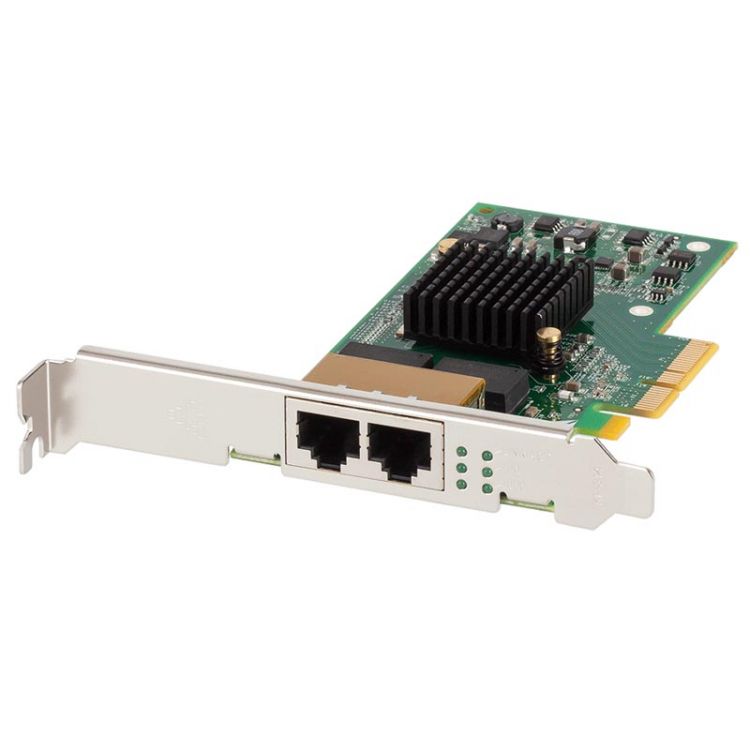 Сетевая карта Silicom PE2G2I35 Dual Port Copper Ethernet Cloud Computing PCI Express Server Adapter Intel i350AM2 Based (аналог Intel I350-T2)