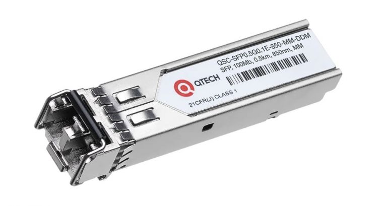 

Модуль SFP QTECH QSC-SFP0.5G0.1E-850-MM-DDM 550м, 100 Мбит/c, Tx=850nm, LC, MM, DDM, QSC-SFP0.5G0.1E-850-MM-DDM