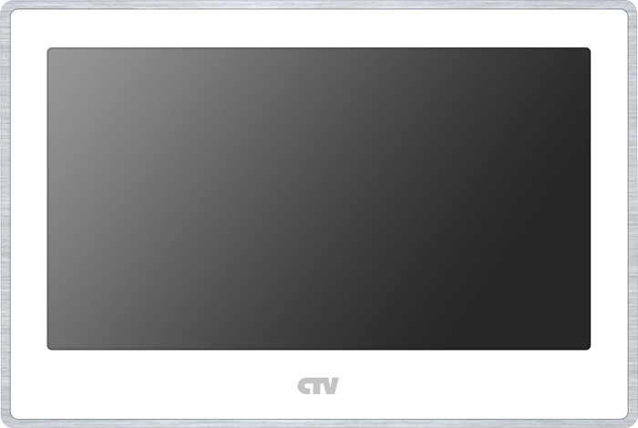 Видеодомофон CTV CTV-M4704AHD 7˝ TFT IPS LCD (16:9), сенсорный, 1024x600, полудуплекс, АС 100-240 В, 12В DC/1A, белый 7inch industrial use tft lcd touch module with rs232 7 800 480 tft lcd intelligent