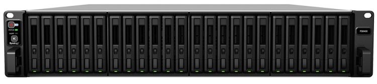 

Сетевое хранилище Synology FS6400 24x2.5" SSD SATA,SAS, RAID JBOD/0/1/5/6/10, 2хGbLAN, 2x10GbLAN, 2xUSB 3.0, 2U, без HD, FS6400