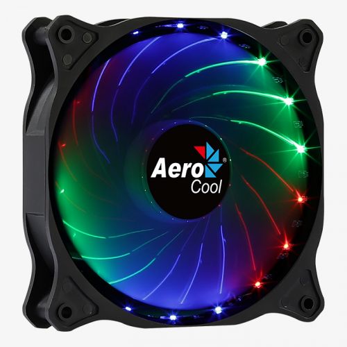 Вентилятор для корпуса AeroCool Cosmo 4718009158597 Fixed RGB LED, 120x120x25мм, MOLEX 4-PIN