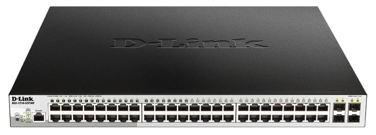 

Коммутатор PoE D-link DGS-1210-52P/ME/B1A 24x10/100/1000Mbp, 24x10/100/1000Mbp PoE (193 Вт), 4xSFP, L2, 19'', DGS-1210-52P/ME/B1A