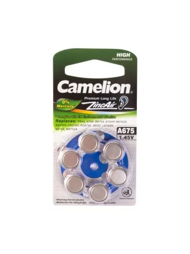 Camelion A675-BP6(0%Hg)
