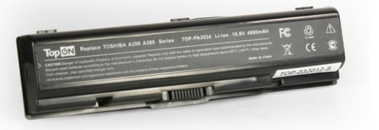 Аккумулятор для ноутбука Toshiba TopOn TOP-PA3534 для моделей Satellite A200, A210, A300, A500, L200, L500, M200 10.8V 4400mAh 48Wh. PN: PA3534U-1BAS, принтер sindoh a500