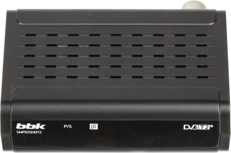 Ресивер цифровой телевизионный DVB-T2 BBK SMP025HDT2 черный цифровой телевизионный ресивер rombica cinema tv v04 mpt tv006