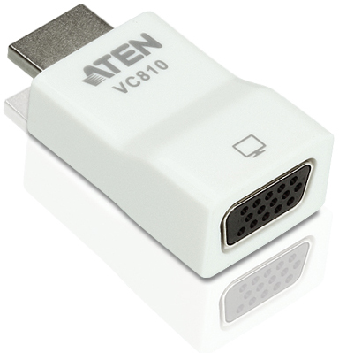 

Конвертер Aten VC810-AT HDMI=>VGA, HDMI>HD-DB15, Male-Female, без БП, (1920x1200 ;1080p), VC810-AT