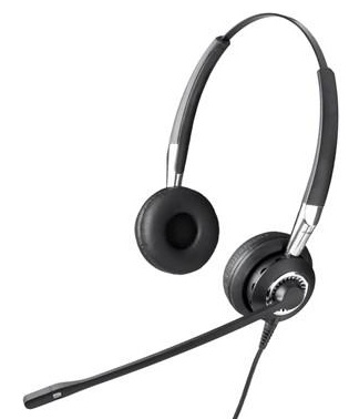 Гарнитура проводная Jabra BIZ 2400 USB Duo 2499-829-104 STD, NC, два динамика, компьютер, мобильный телефон