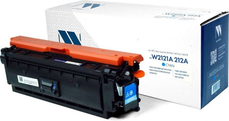 

Картридж NVP NV-W2121A-212A-C Cyan для HP Color LaserJet M554/M555/M578 (4500k), NV-W2121A-212A-C