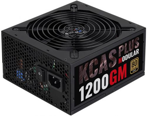 Блок питания ATX AeroCool KCAS Plus 1200GM 4718009151987 1200W модульный, 80Plus Gold, (20/24+4/8+6/