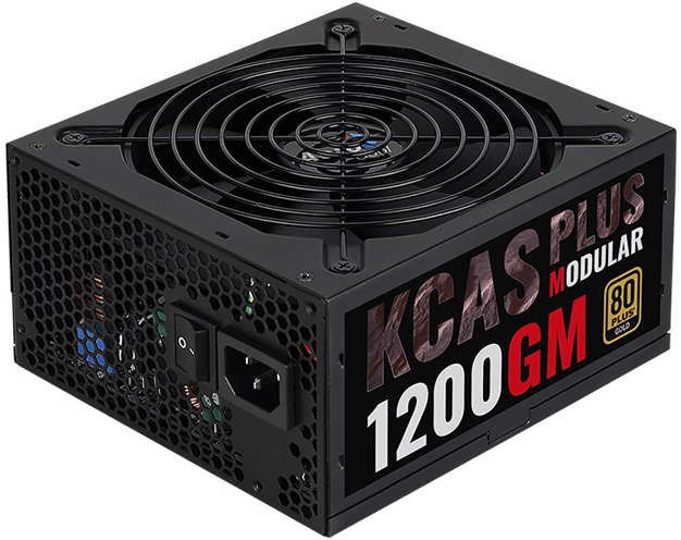 

Блок питания ATX AeroCool KCAS Plus 1200GM 4718009151987 1200W модульный, 80Plus Gold, (20/24+4/8+6/8pin, вент d120мм), KCAS Plus 1200GM