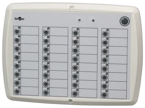 Панель управления Smartec ST-NC032 сетевая на 32 раздела, TCP/IP, Wiegand 26 и 34.