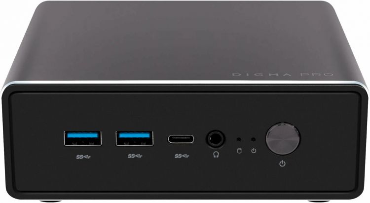 Неттоп Digma Pro Minimax U1 DPP3-8DXW01 i3-1215U/8GB/512GB SSD/UHD Graphics/WiFi/BT/Win11Pro/dark grey/black цена и фото
