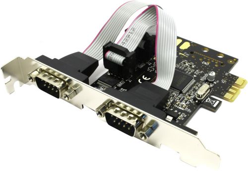 Контроллер расширения Espada FG-EMT03C-1-BU01 PCI-E to 2 RS232 порт (2 COM/SERIAL port), chip MCS992