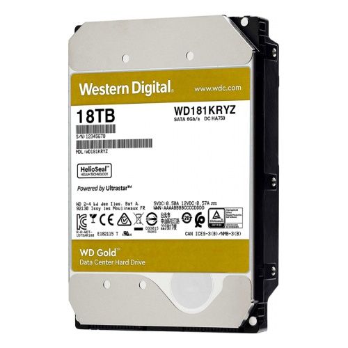 Жесткий диск 18TB SATA 6Gb/s Western Digital WD181KRYZ WD Gold 3.5