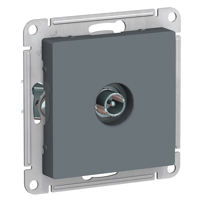 

Розетка Schneider Electric ATN000792 AtlasDesign, TV, проходная, 4DB, механизм, грифель, ATN000792