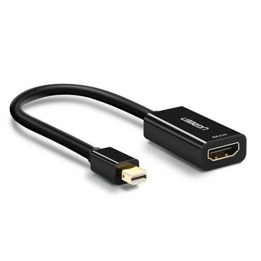 Конвертер UGREEN MD112 40360_ Mini DP / HDMI Female 4K, черный