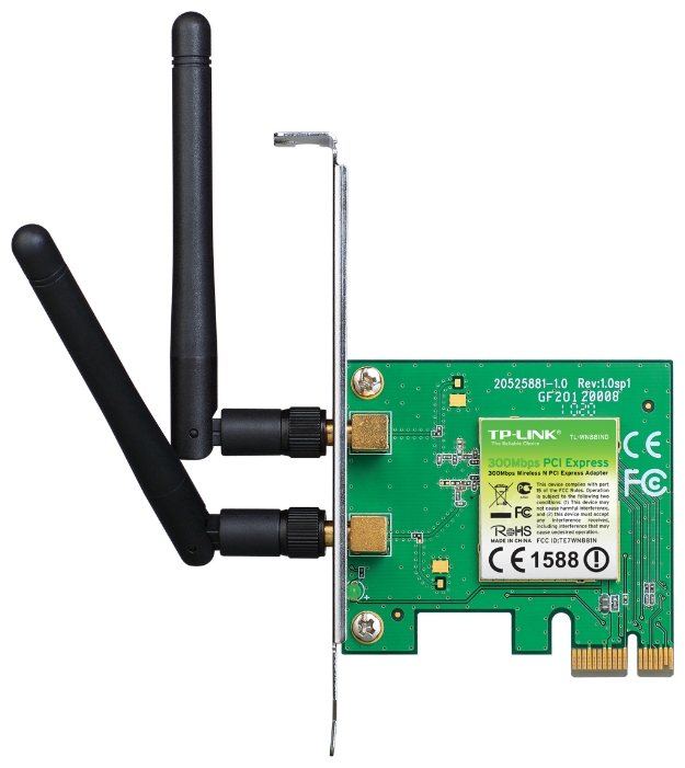 

Сетевая карта TP-LINK TL-WN881ND WiFi 300Mbps 802.11b/g/n, PCI-E, TL-WN881ND