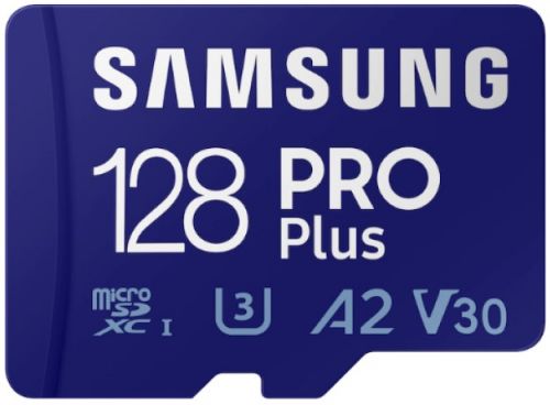 Карта памяти 128GB Samsung MB-MD128KA/CN RO Plus, microSDXC, Class 10, A2, V30, UHS-I (U3), 120/160, цвет синий - фото 1