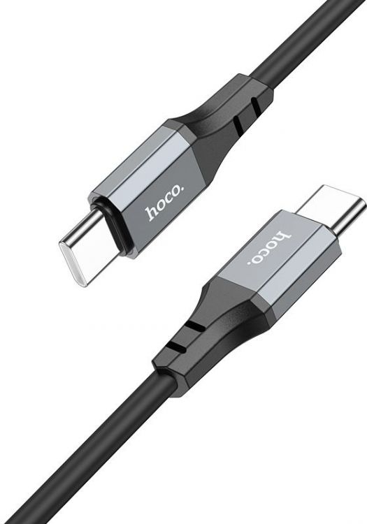 

Кабель интерфейсный Hoco X86 TYPE-C TO TYPE-C USB Type-C (m)-USB Type-C (m) 1м черный коробка (2002058), X86 TYPE-C TO TYPE-C