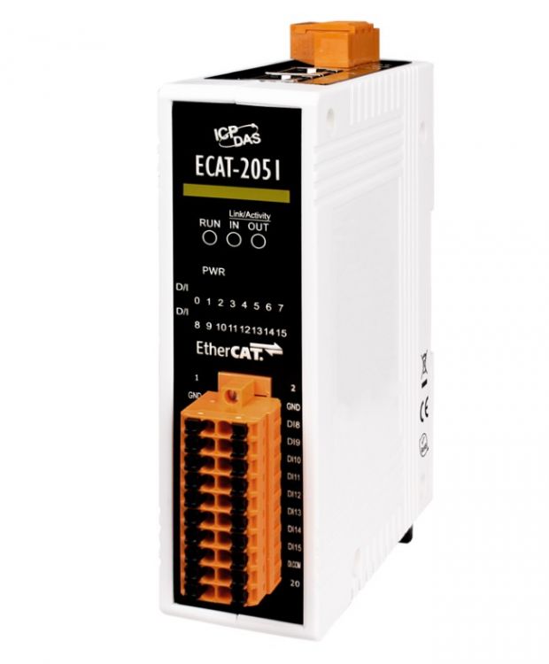 

Модуль ICP DAS ECAT-2051 CR EtherCAT Slave I/O Module with Isolated 16-ch Digital Inputs (RoHS, ECAT-2051 CR