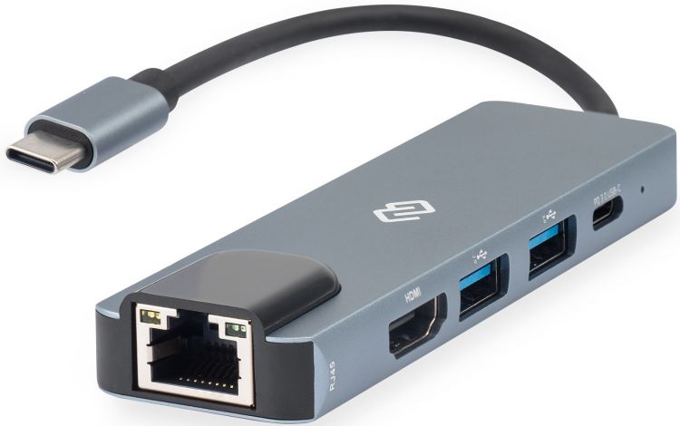 

Док-станция Digma DS-940 Type-C to HDMI (4K@30Hz, FULL HD@60Hz), USB-C PD 87W, RJ-45, USB 3.0, USB 2.0, DS-940