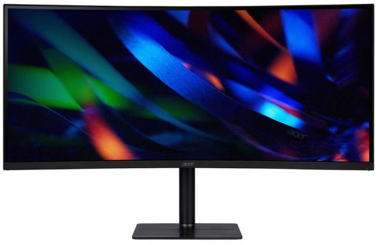 Монитор 34" Acer CZ342CURHbmiphuzx UM.CC2EE.H01 3440x1440 LED, 21:9, VA, 300cd, 4000:1, 1ms, 178/178, DP, HDMI, USB Type-C, audio, 180Hz, curved, HAS,