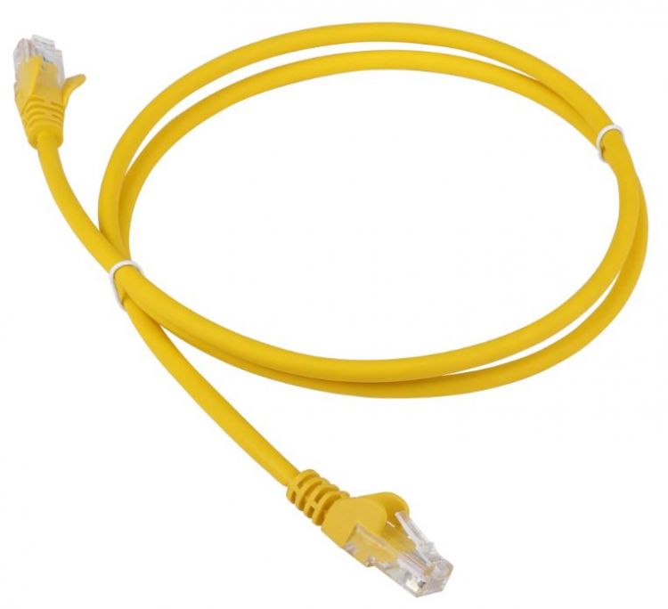 

Кабель патч-корд U/UTP 5e кат. 5м. Lanmaster LAN-PC45/U5E-5.0-YL RJ45 - RJ45, 4 пары, желтый, LSZH, LAN-PC45/U5E-5.0-YL