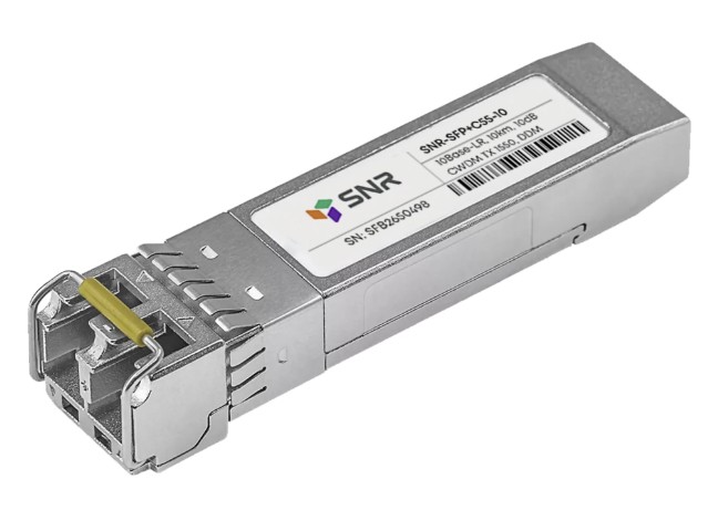 

Модуль SFP+ SNR SNR-SFP+C55-10 CWDM оптический, дальность до 10км (10dB), 1550нм, SNR-SFP+C55-10