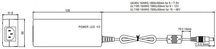 Mean Well GSM40A05-P1J