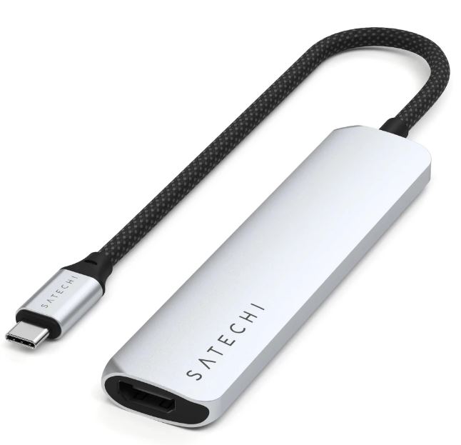 

Док-станция Satechi ST-P6SS 6-IN-1 USB-C SLIM MULTIPORT ADAPTER, SILVER, ST-P6SS