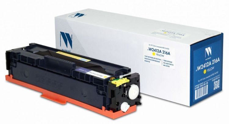 

Картридж NVP NV-W2412A-216AY Yellow для HP Color LaserJet M182/M183 (850k), NV-W2412A-216AY