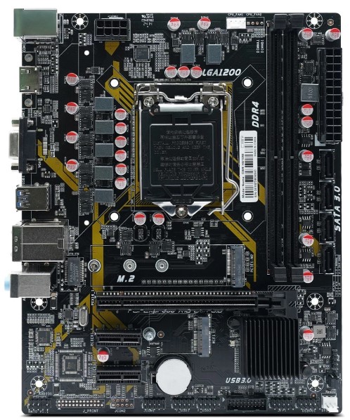 

Материнская плата mATX CBR MB-AFH510M-RTL (LGA1200, H470, 2*DDR4, PCIe, M.2, 3*SATA, 2*USB 2.0, 2*USB 3.0, HDMI, VGA), MB-AFH510M-RTL