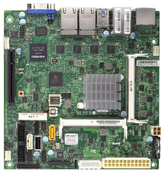 

Материнская плата mini-ITX Supermicro MBD-X11SBA-F-O (N3710, 2*DDR4 (1600), 2*SATA 6G, PCIE, 2*Glan, IPMI lan, VGA, DP, HDMI, 2*USB 3.0, 2*USB 2.0), MBD-X11SBA-F-O