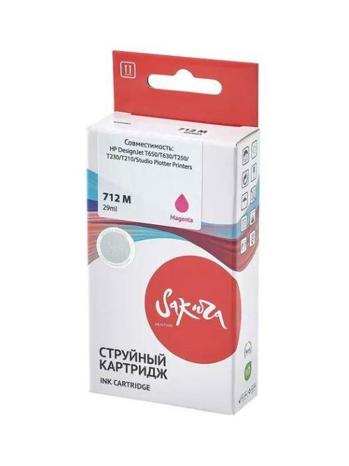 

Картридж Sakura SI3ED68A 3ED68A (№712 Magenta) струйный для HP, пурпурный чернил, 29 мл., SI3ED68A