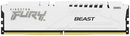 Модуль памяти DDR5 32GB Kingston FURY KF552C36BWE-32 Beast White EXPO 5200MHz CL36 2RX8 36-40-40 1.2, цвет белый