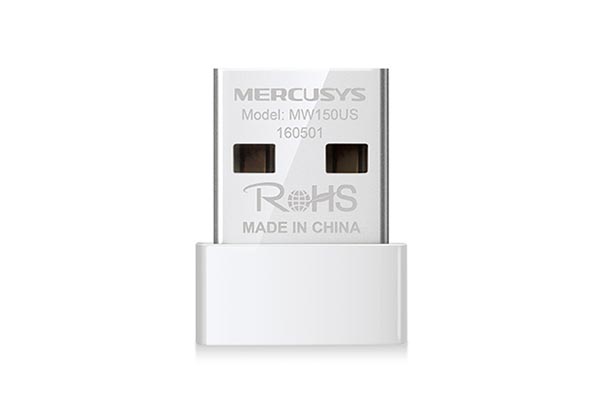 

Адаптер Mercusys MW150US USB 2.0, поддержка Windows 10/8.1/8/7/XP, MW150US