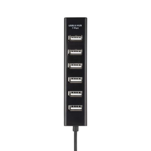 Разветвитель USB 2.0 Rexant 18-4107 USB на 7 портов черный