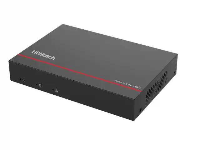 Видеорегистратор IP HiWatch DS-N208EP(1TB) 8-ми канальный гибридный c 8-ю PoE интерфейсами и встроенным eSSD накопителем