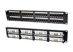 

Патч-панель Eurolan 27B-U6-48BL 19", 2U, Cat 6, 48 портов RJ45 (8p8c), неэкранированная, 110 IDC, 27B-U6-48BL